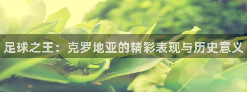 世界杯第一场比赛:足球之王:克罗地亚的精彩表现与历史意义